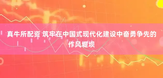 真牛所配资 筑牢在中国式现代化建设中奋勇争先的作风堤坝