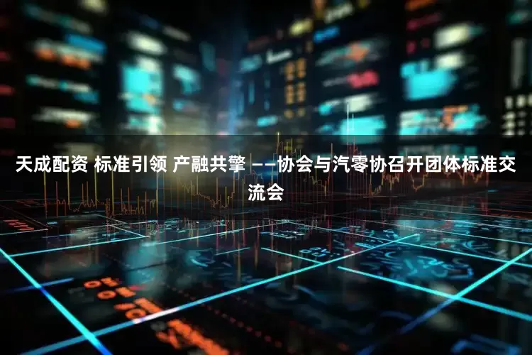 天成配资 标准引领 产融共擎 ——协会与汽零协召开团体标准交流会